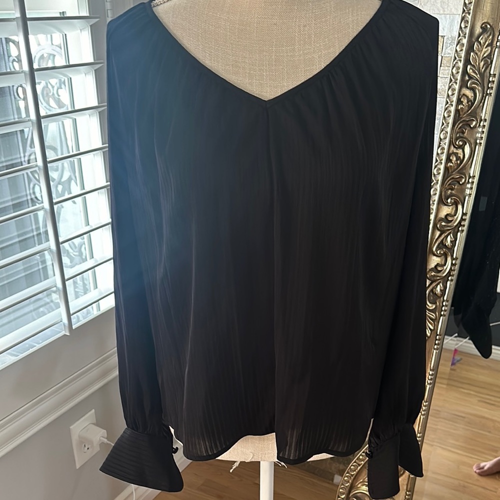 Nine West Black Relaxed Blouse